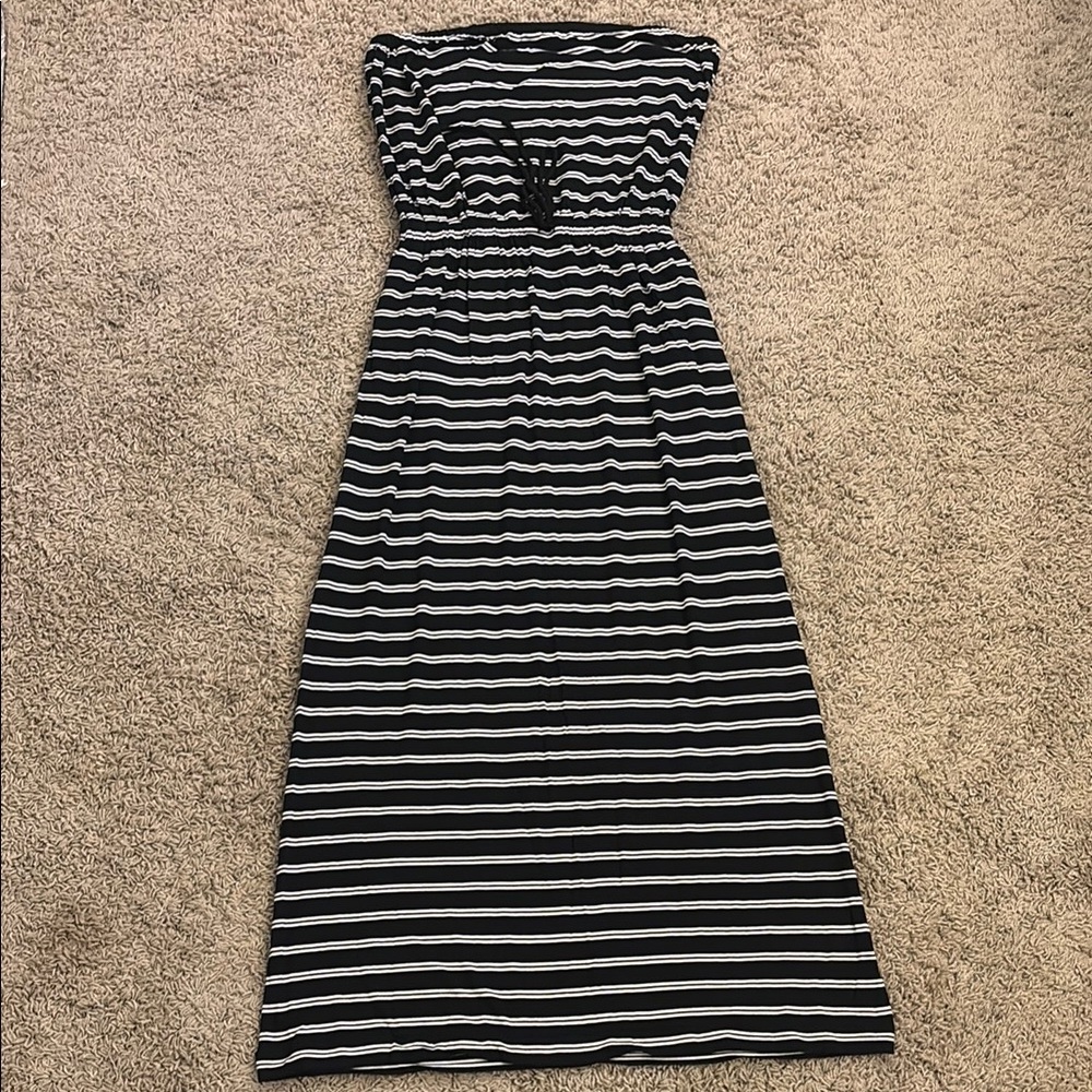 J Crew Striped Maxi Dress